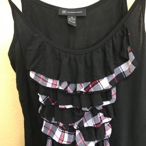 I-N-C WOMENS SLEEVLESS SHIRT M BLACK